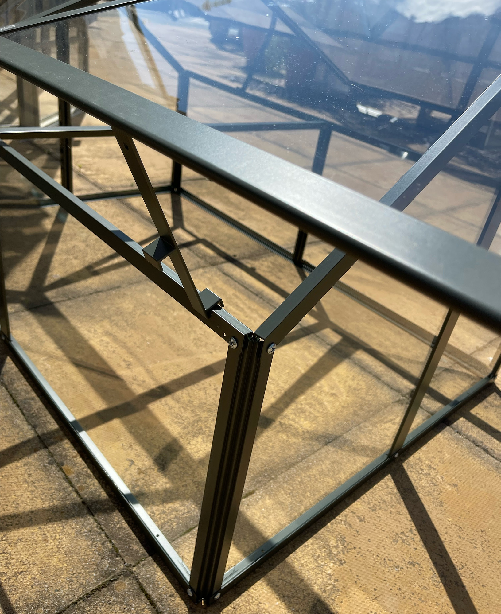 Jumbo Cold frame with Toughened Glass | Old Cottage Green